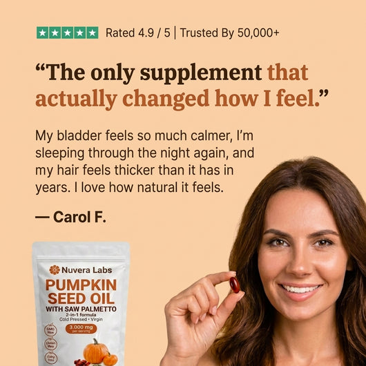 Pumpkin Seed Oil Softgels - Nuvera Labs®