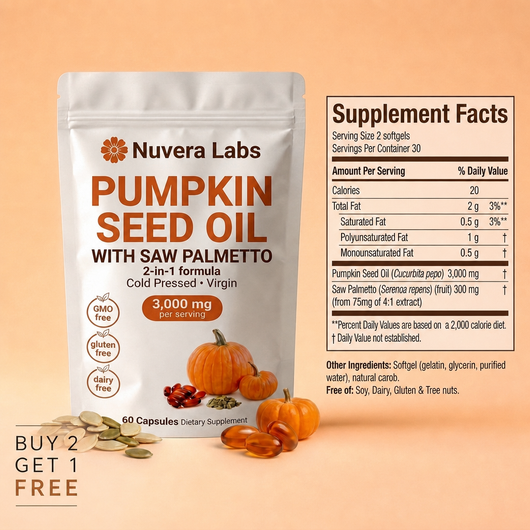 Pumpkin Seed Oil Softgels - Nuvera Labs®